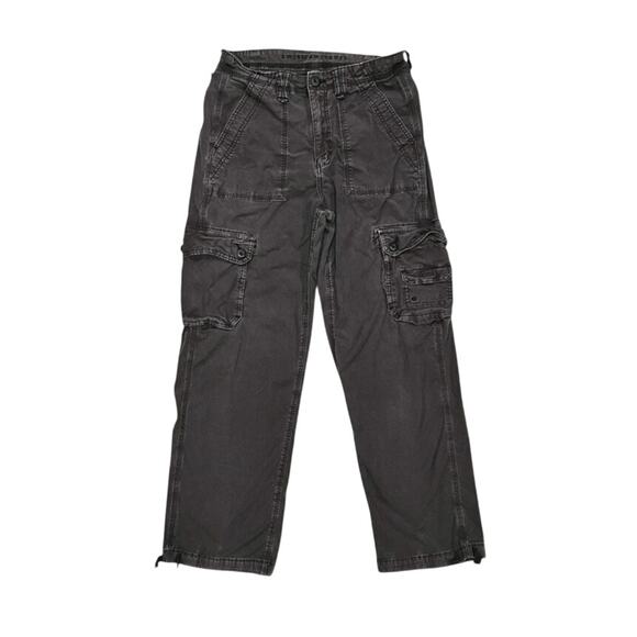 ★ American Eagle 2000’s Grey Women’s Cargo Pants w/ Multiple Pockets ★ - Picture 1 of 7